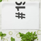 1977 Hashtag 48 Geburtstag Geschirrtuch (Gefaltet)