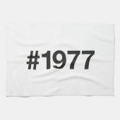 1977 Hashtag 48 Geburtstag Geschirrtuch (Horizontal)