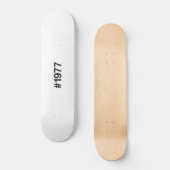 1977 Hashtag 48 Geburtstag Skateboard (Vorderseite)