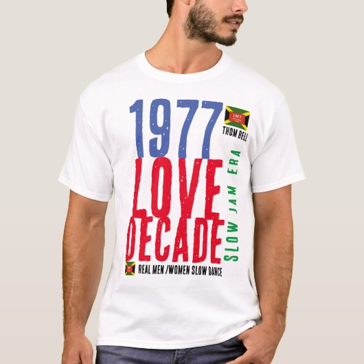 1977 REAL MEN/W SLOW DANCE Men's Basic T - Shirt (Vorderseite)