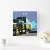 1977 TRANS QUADRATISCHE WANDUHR (Zuhause)