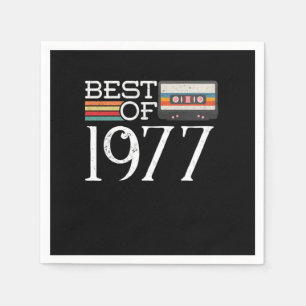 1977 Vintag 43. Geburtstagsgeschenk Serviette