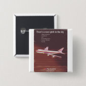 1977 Vintages Airliner-Poster Button (Vorne & Hinten)