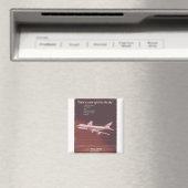 1977 Vintages Airliner-Poster Magnet (In Situ (Geschirrspüler))