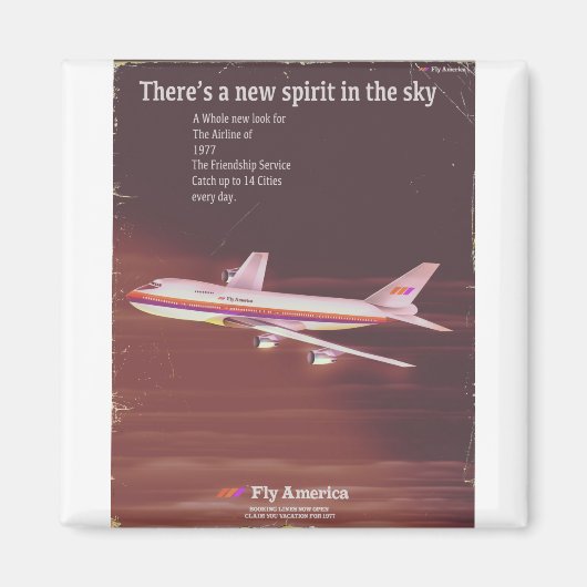 1977 Vintages Airliner-Poster Magnet (Vorne)