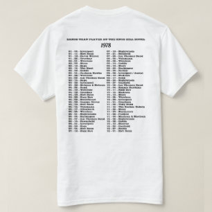 1978 - BANDS, DIE DAS KNOB HILL HOTEL SPIELEN T-Shirt