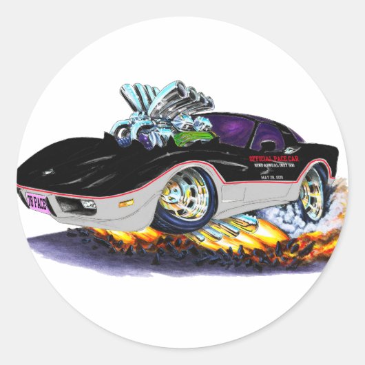 1978 Corvette Indy Pace Car Runder Aufkleber (Vorderseite)