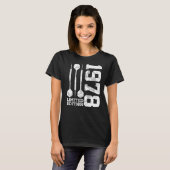1978 DARTS 44. GEBURTSTAG T-Shirt (Vorne ganz)
