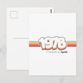 1978 Die Geburt von Legenden Postkarte (Vorne/Hinten)