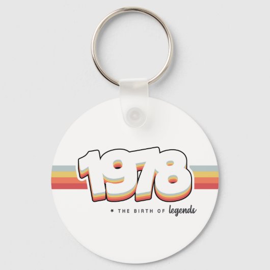 1978 Die Geburt von Legenden Schlüsselanhänger (Vorderseite)