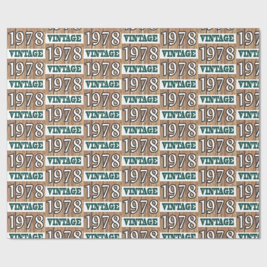 1978 geboren geschenkpapier (Flach)