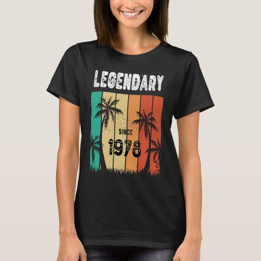 1978 Geburtstag, 44. Geburtstag T-Shirt (Vorderseite)