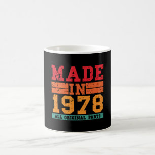 1978 Geburtstag Vintages Sprichwort Kaffeetasse
