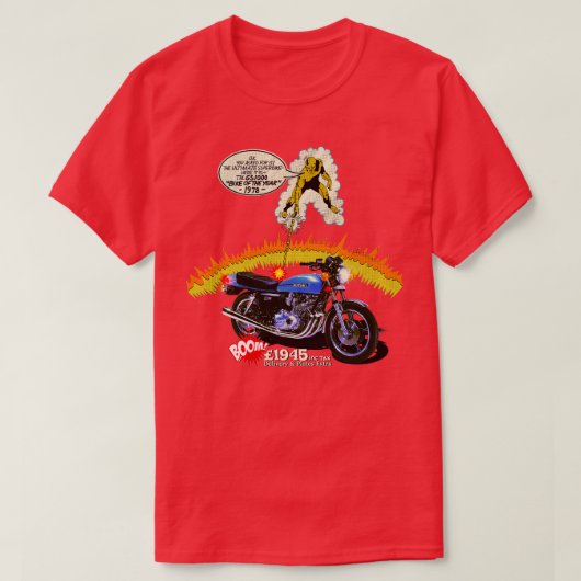 1978 GS 1000 Vintag Magazine Werbung T-Shirt (Design vorne)