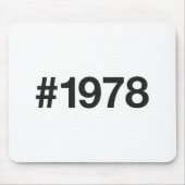 1978 Hashtag 47 Geburtstag Jahrestag Mousepad (Vorne)