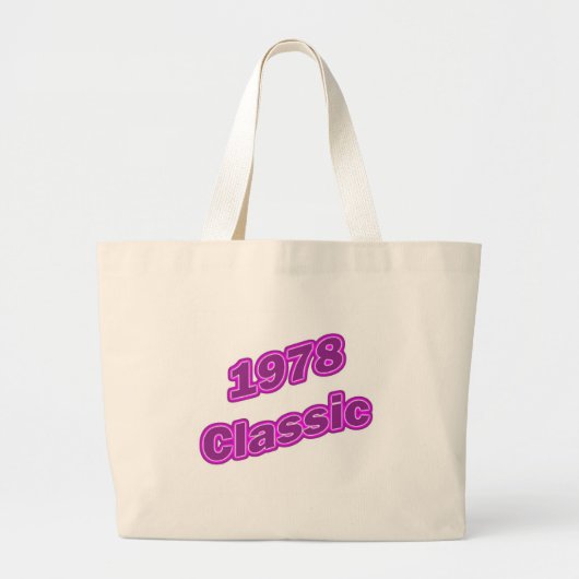 1978 klassisches Lila Jumbo Stoffbeutel (Vorne)