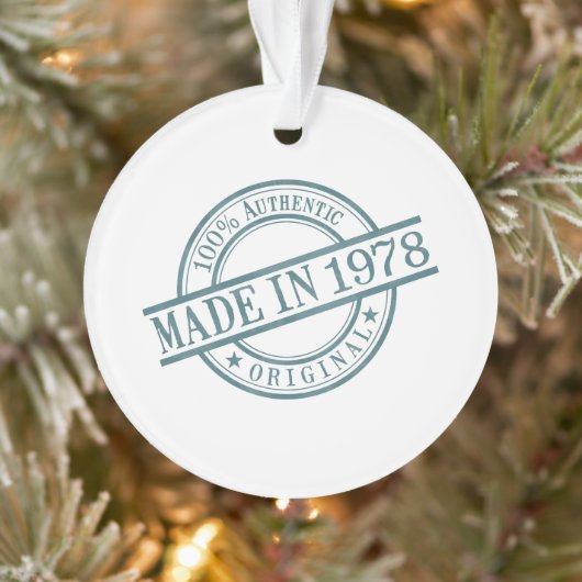 1978 Runder Gummi-Briefmarke-Logo Ornament (Baum)