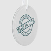 1978 Runder Gummi-Briefmarke-Logo Ornament (Vorderseite)