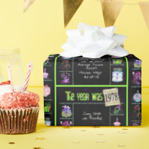 1978 - Trivia zum Geburtstag Geschenkpapier