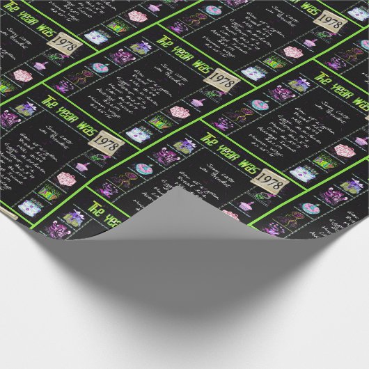 1978 - Trivia zum Geburtstag Geschenkpapier (Ecke)