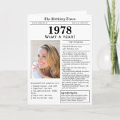 1978 Zeitungskarte Karte (Vorderseite)