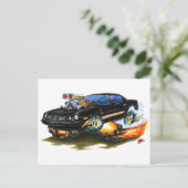 1979-81 Camaro Z28 Black-Gold Car Postkarte (Stehend Vorderseite)