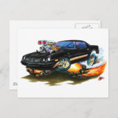 1979-81 Camaro Z28 Black-Gold Car Postkarte (Vorne/Hinten)