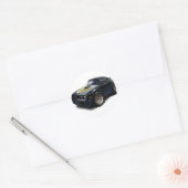 1979-81 Trans Am Black Car Runder Aufkleber (Umschlag)