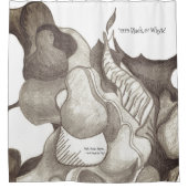 * '1979' Black & Whyte Design Duschvorhang (Vorderseite)