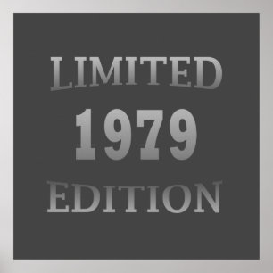 1979 geboren limitierte Geburtstagsedition Poster