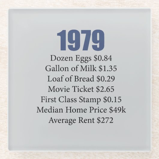 1979 GLASUNTERSETZER (Vorderseite)