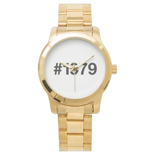 1979 Hashtag 46 Geburtstagsfeier Armbanduhr (Vorderseite)