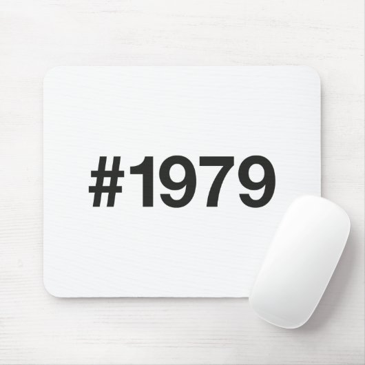 1979 Hashtag 46 Geburtstagsfeier Mousepad (Mit Mouse)