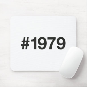 1979 Hashtag 47. Geburtstag 47 Jahre Mousepad