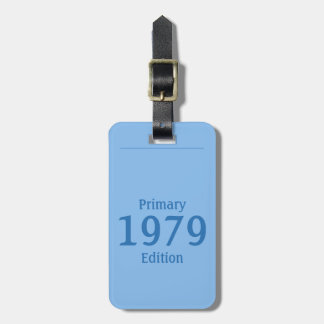 1979 Primär Edition (in ozeanblau) Gepäckanhänger