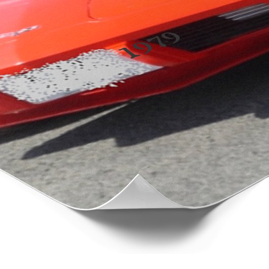 1979 Red Corvette Classic Poster (Ecke)