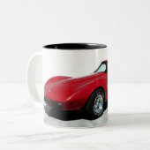 1979 Red Corvette Classic Zweifarbige Tasse (Vorderseite Links)