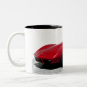 1979 Red Corvette Classic Zweifarbige Tasse (Links)