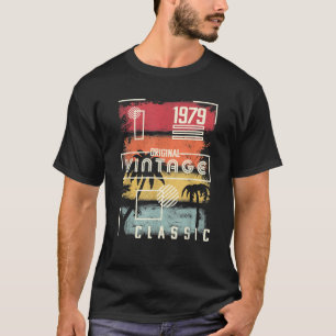 1979 Shirt Vintag Geburtstagsgeschenk Retro Palme