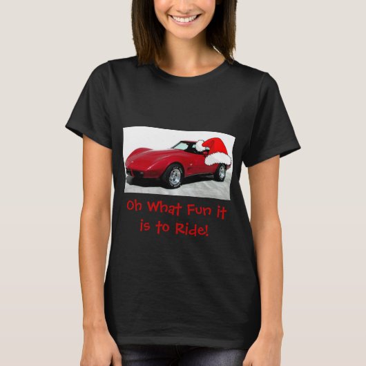 1979 Weihnachts Red Corvette T-Shirt (Vorderseite)