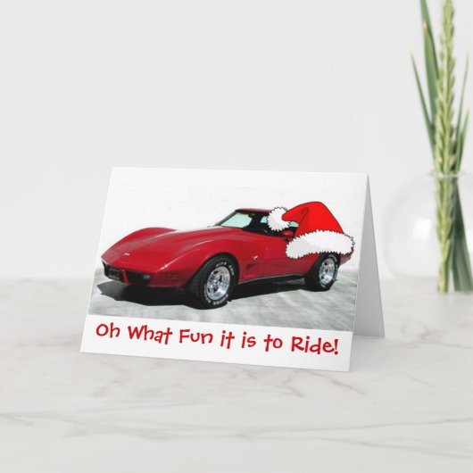 1979 Weihnachtsrot Feiertagskarte (Vorderseite)