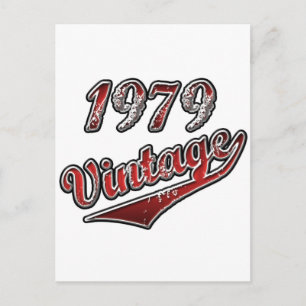 1979er Jahrgang Postkarte