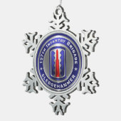 197. Infanteriebrigade Schneeflocken Zinn-Ornament (Rechts)