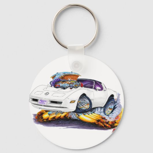 1980-82 Korvette Weißwagen Schlüsselanhänger (Vorderseite)