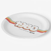 1980 Die Geburt von Legenden Pappteller (Schrägansicht)