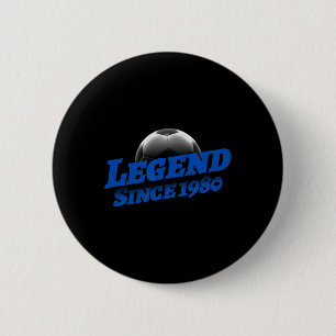 1980 Geboren Fußball-Fan Geburtstag Legendär Legen Button