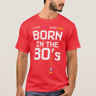 1980 Geburtstag Retro Gamer Piel Geboren in den 80 T-Shirt