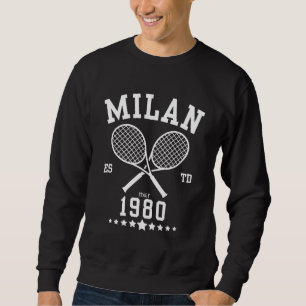 1980 gegründet Vintag Tennis Mailand Sweatshirt
