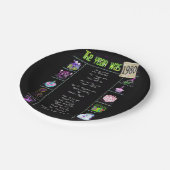 1980 - Trivia Facts Paper Plate Pappteller (Schrägansicht)