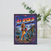 1980er Alaska Postkarte 80er Retro (Stehend Vorderseite)